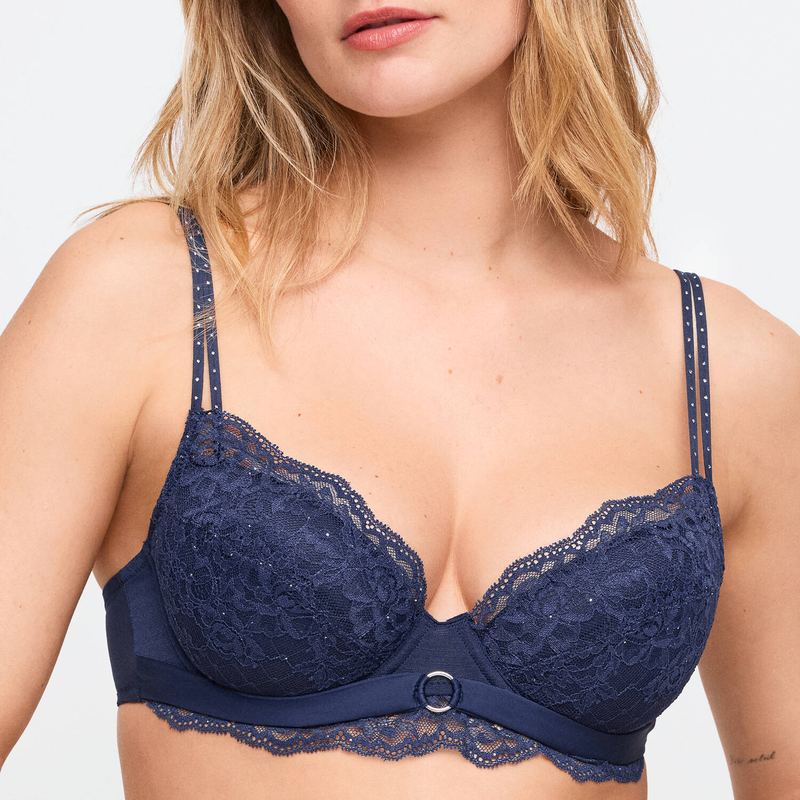 Sutiã Push-Up de Renda Musea Safira