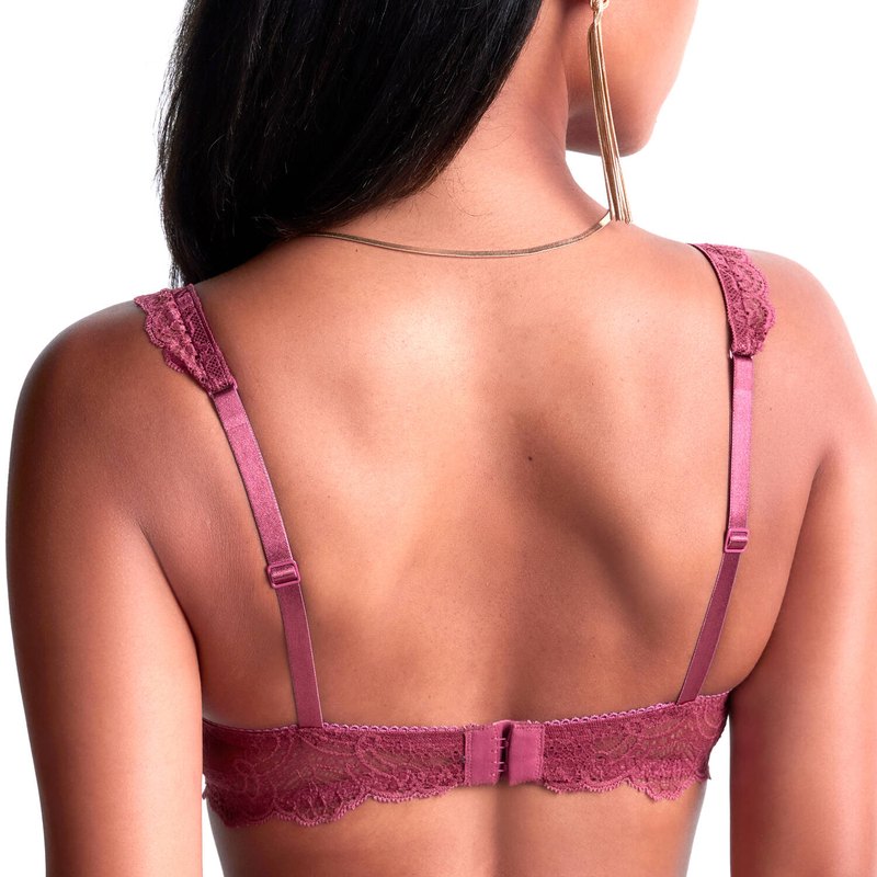 Sutiã Push-Up de Renda Danse des Sens Mulberry