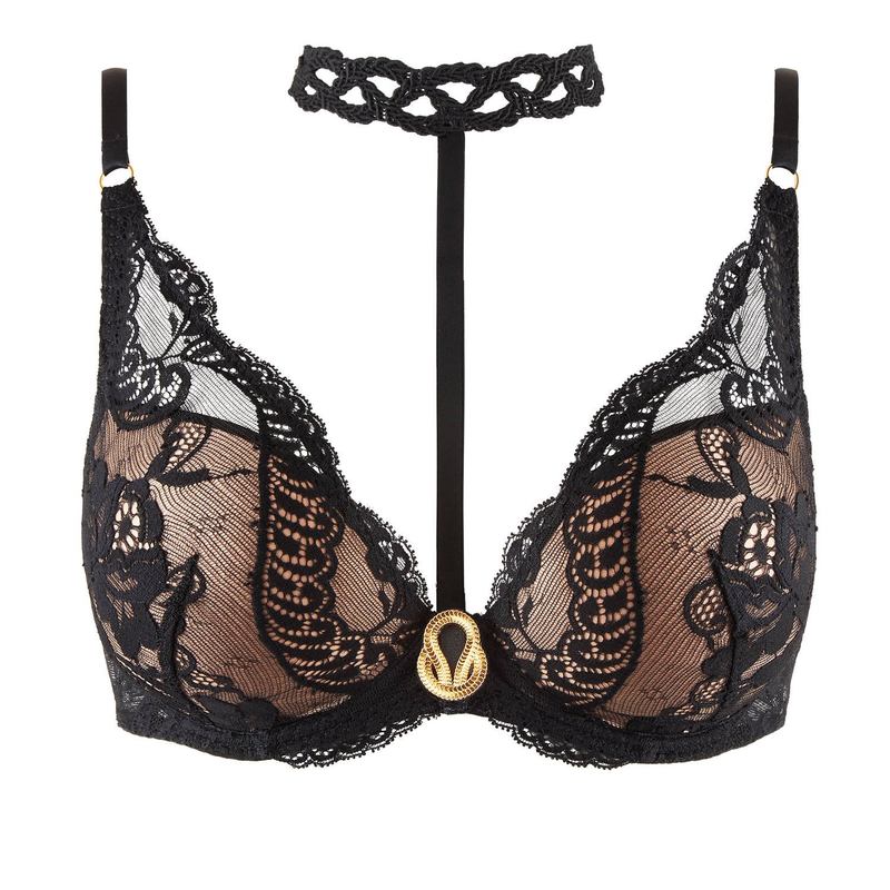 Sutiã Push-Up de Renda Precious Tale Noir Mystique