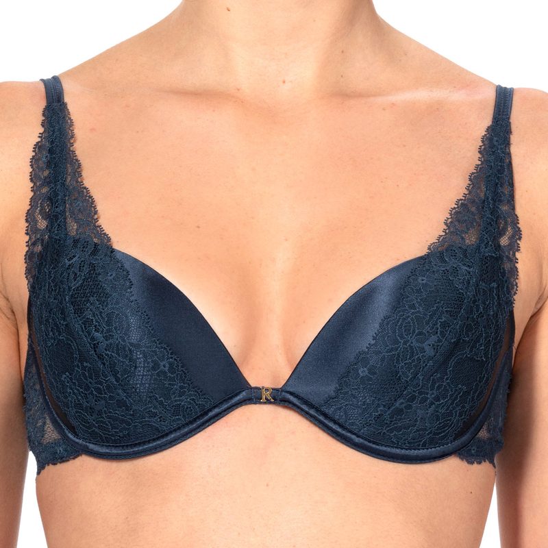 Sutiã Push-Up de Renda Elegance Blue
