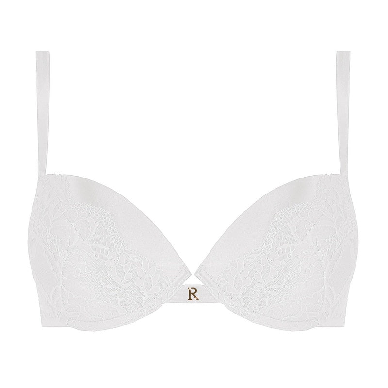 Sutiã Push-Up de Renda e Seda Scarlett Panna