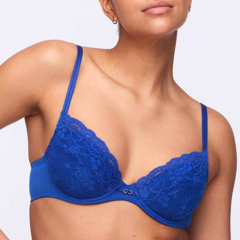 Sutiã Push-Up de Renda Melipha Blue Print