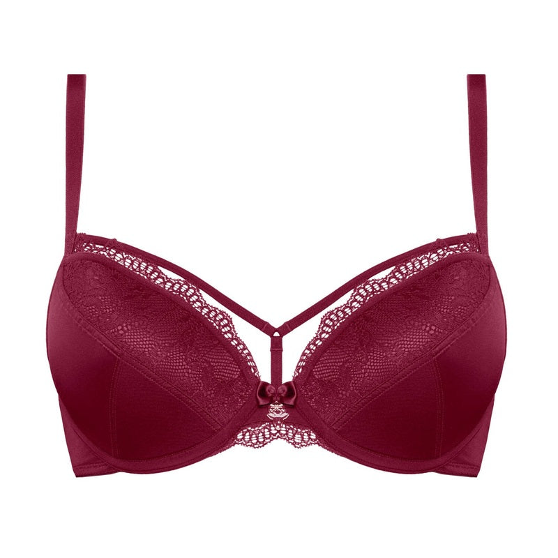 Sutiã Push-Up Carita Cabernet Red Lace