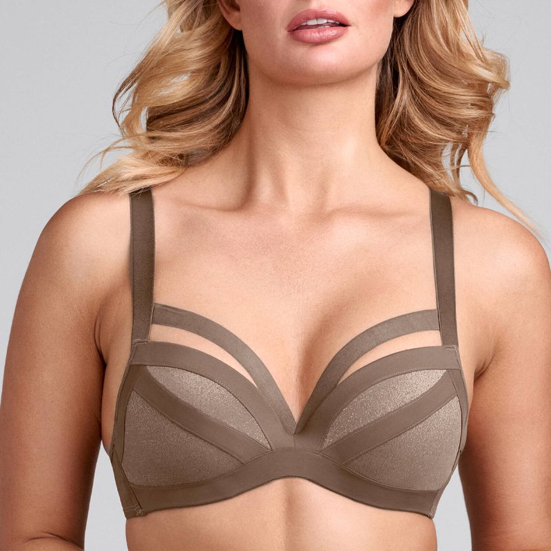 Sutiã Push-Up Wing Power Lurex Sparkling Gold