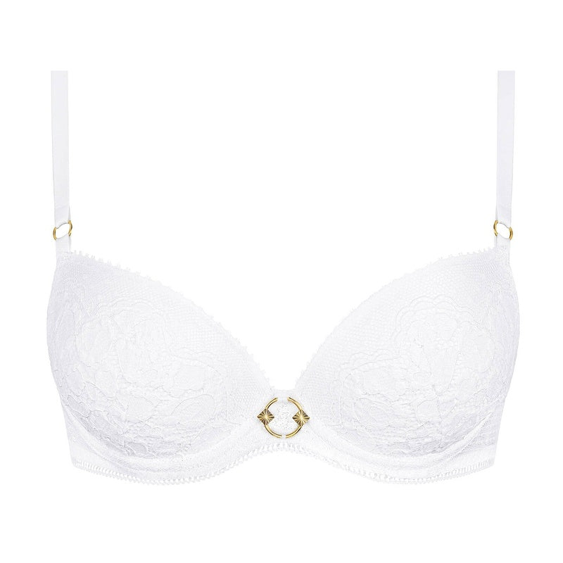 Sutiã Push-Up de Renda Illusion Fauve