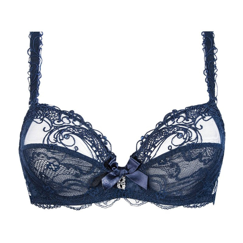 Sutiã de Renda com aros Soir de Venise Bleu Venise