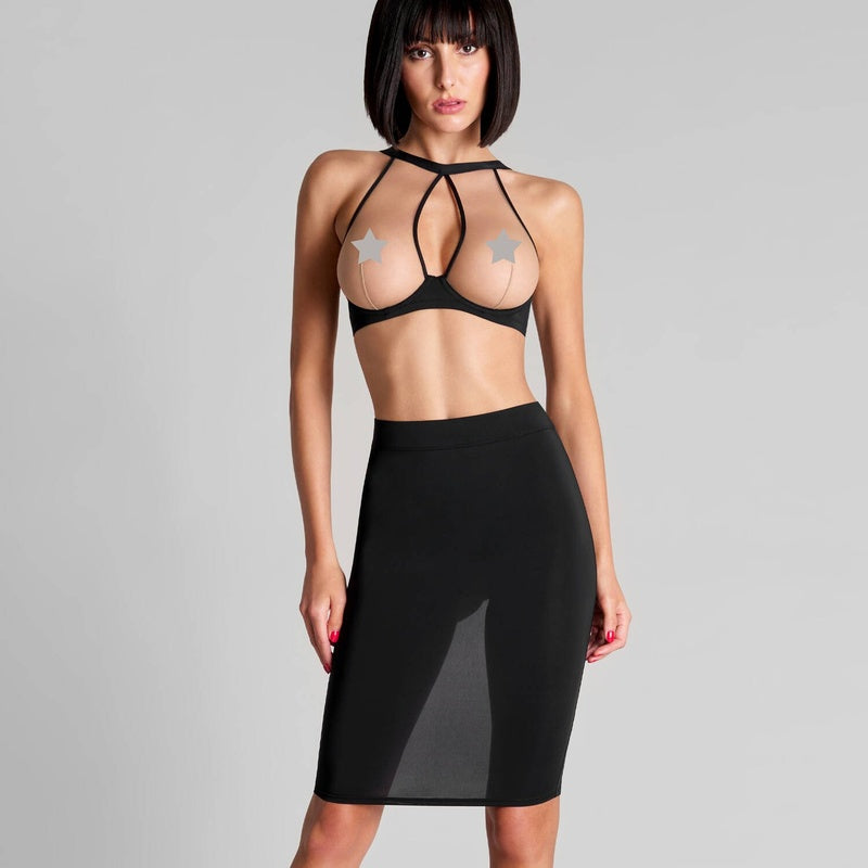 Sutiã Bustier Pure Tentation Noir Nude