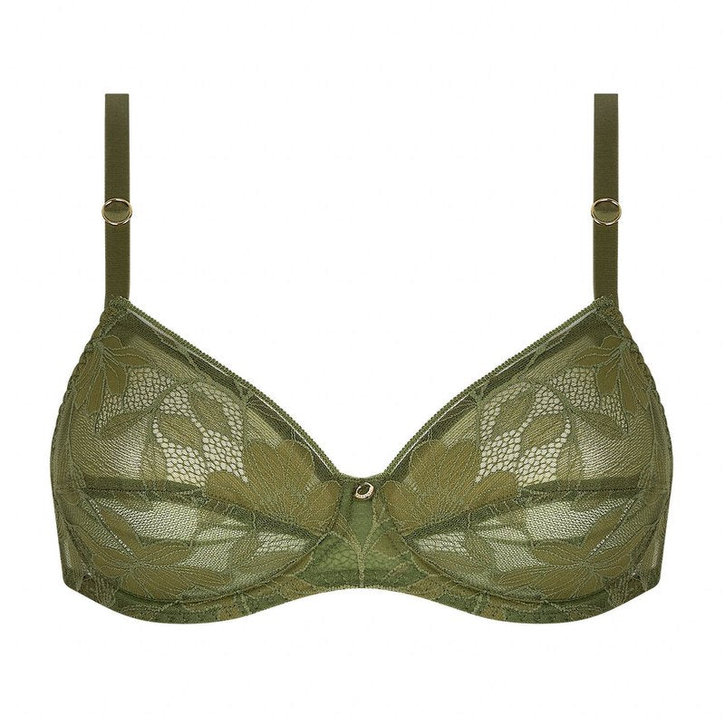 Sutiã de Renda com armação Dentelle Rebelle Vert Mousse