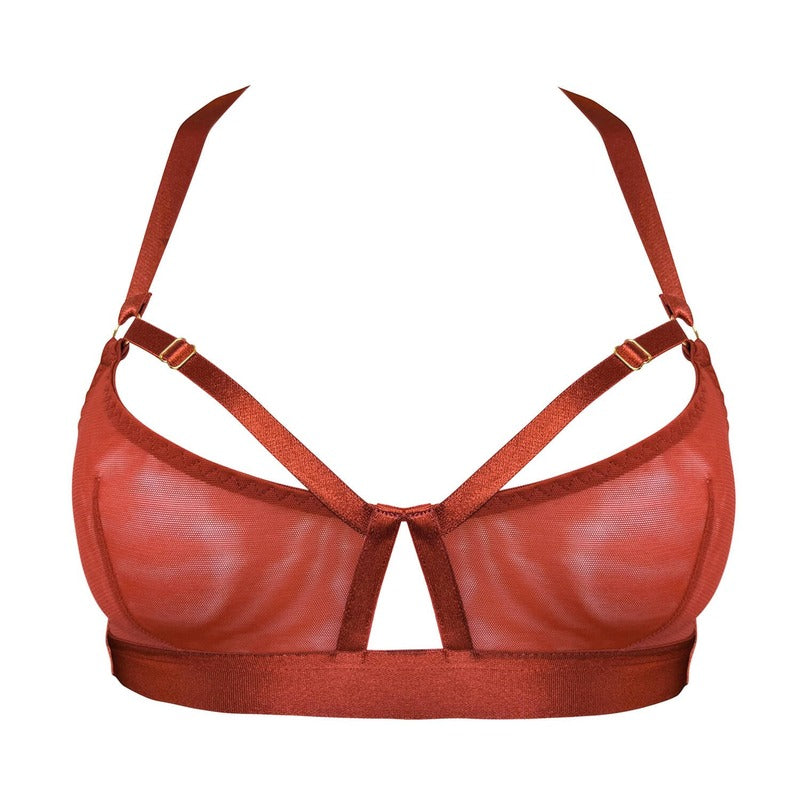 Sutiã sem fio New Signature Burnt Red