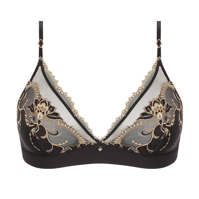 Sutiã Triângulo Sem Fio Éblouissante Icône Or Nuit