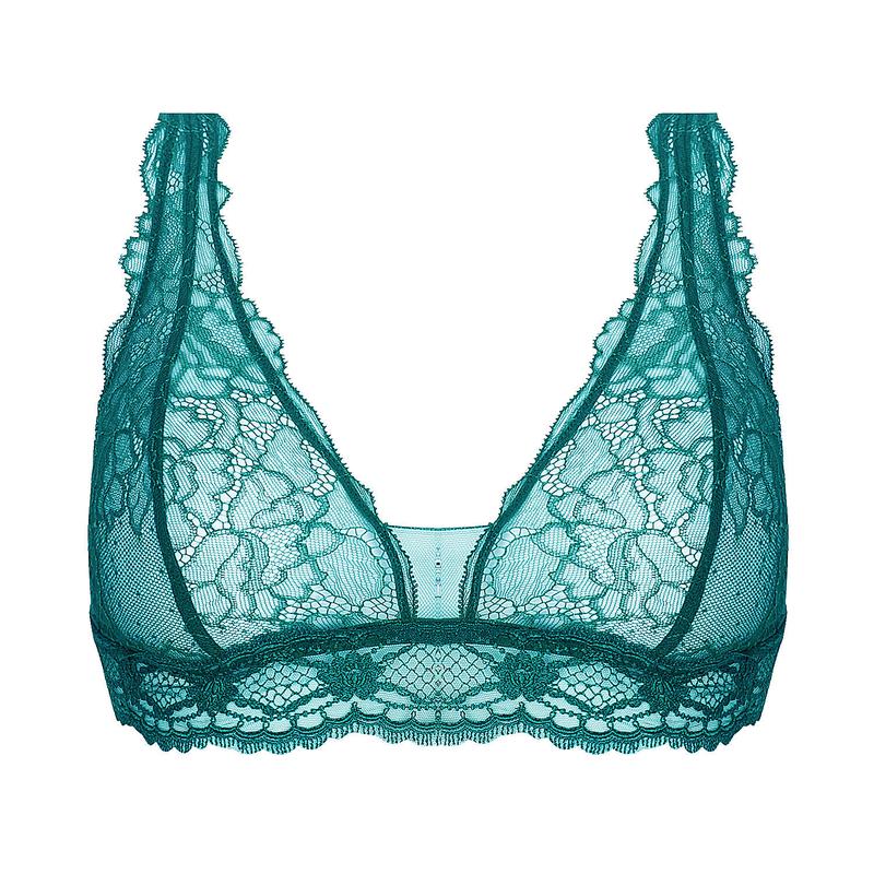 Sutiã de Renda sem fio Sublime en Dentelle Vert Princesse