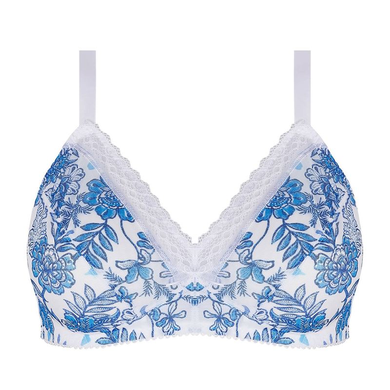 Sutiã plus size sem fio Patio Fraicheur Bleu