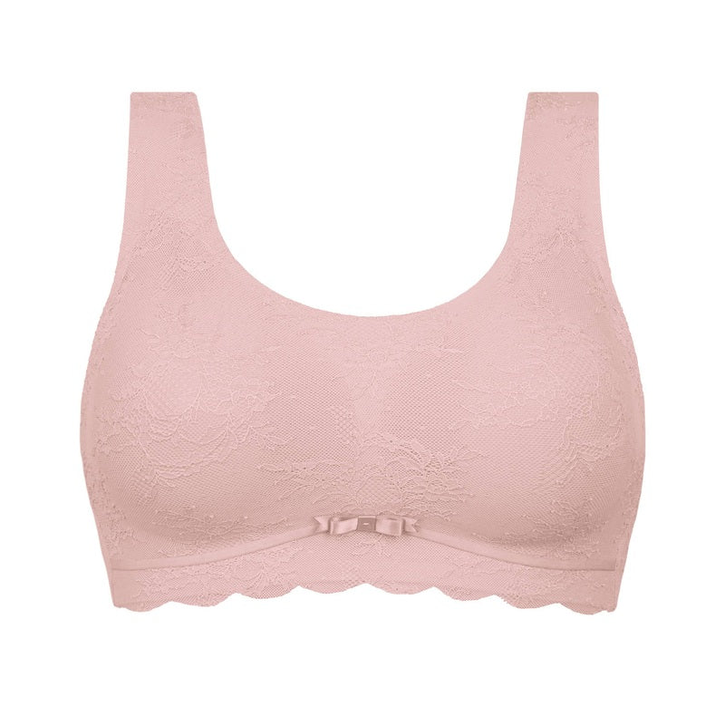 Sutiã bralette com bojo de Renda Essential Rosewood