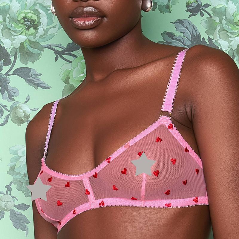 Sutiã Priya Coração Flamingo