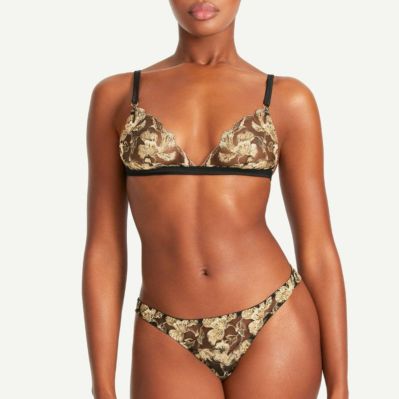 Sutiã sem aro Oriana e Dourado