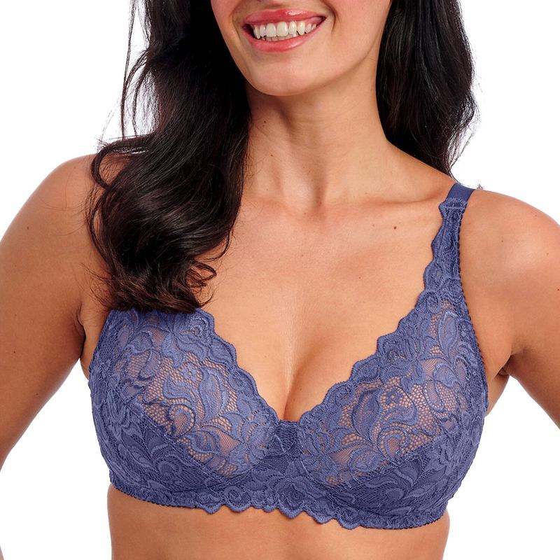 Sutiã de Renda sem aro Eglantine Dark Azure
