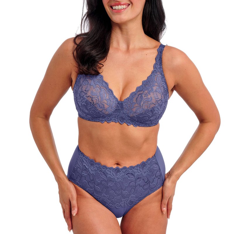 Sutiã de Renda sem aro Eglantine Dark Azure