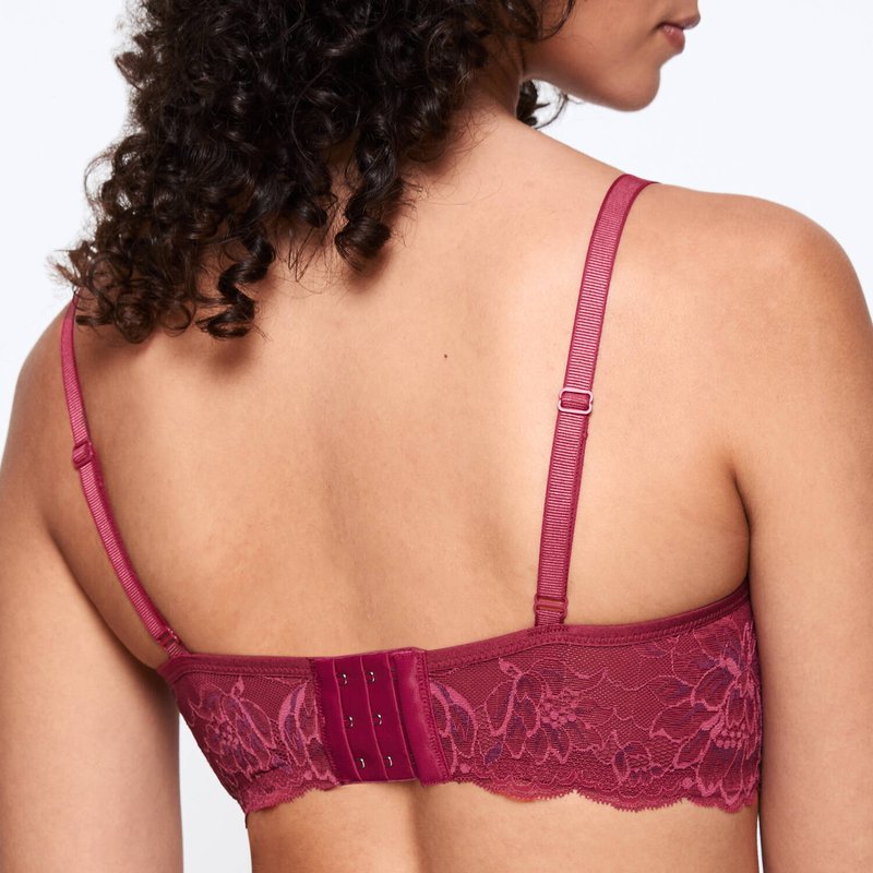 Sutiã sem fio de Renda Amourette Charm Sweet Marsala