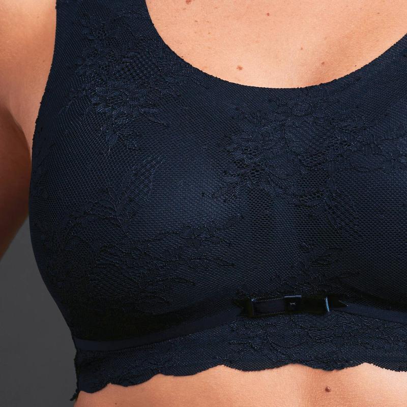 Sutiã bralette com bojo de Renda Essential Maritim