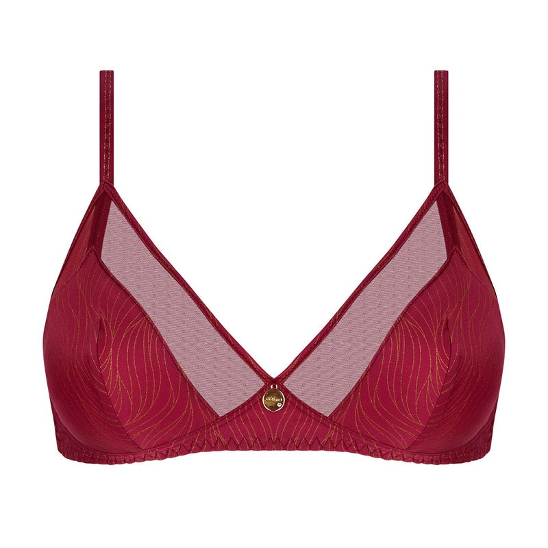 Sutiã sem fio Ballerine Des Ondes Or Cerise