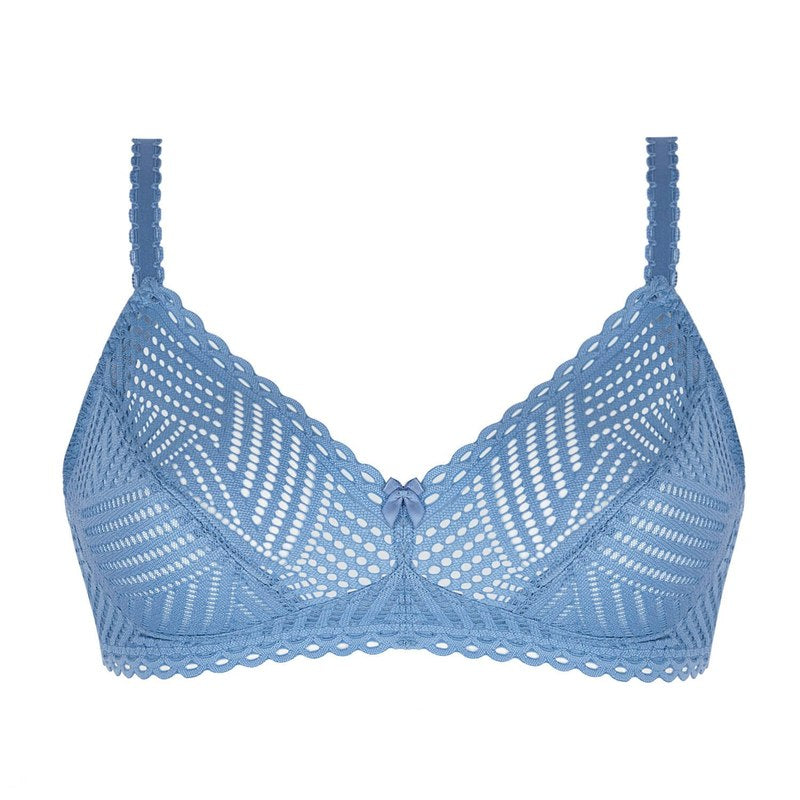 Sutiã de Renda sem fio Tressage Graphic Tressage Denim