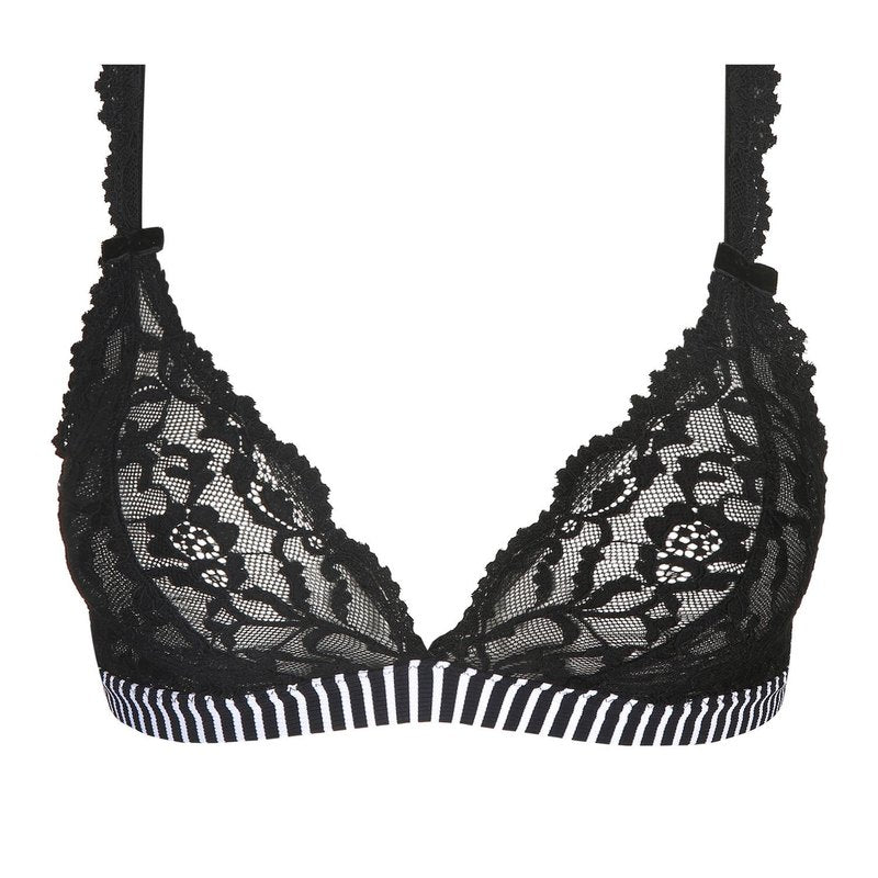 Sutiã de Renda sem fio Sydny Tuxedo