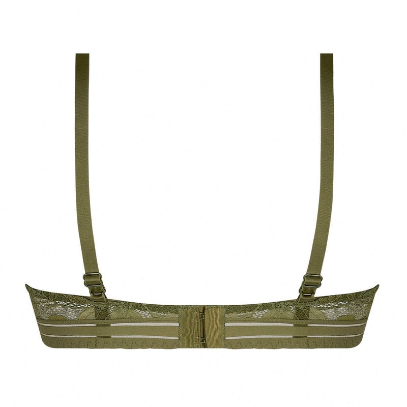Sutiã de Renda sem fio Dentelle Rebelle Vert Mousse