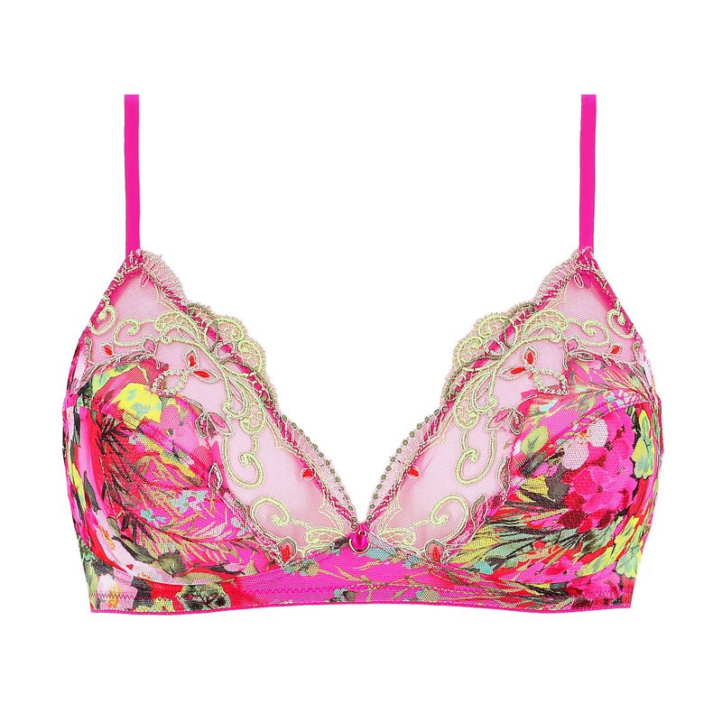 Sutiã sem fio Envolée de Fleurs Envolée Fuchsia