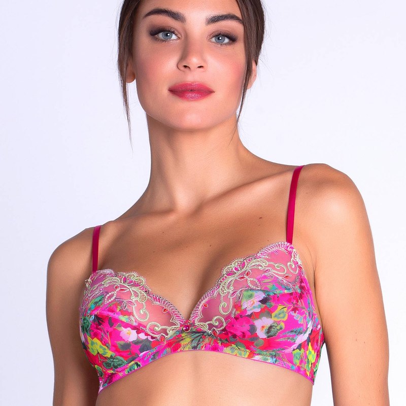 Sutiã sem fio Envolée de Fleurs Envolée Fuchsia
