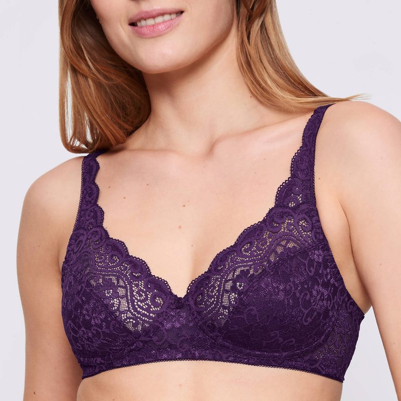 Sutiã de Renda sem fio Amourette Royal Purple