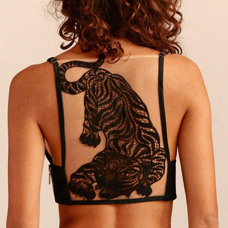 Sutiã Triângulo de Seda Bengala