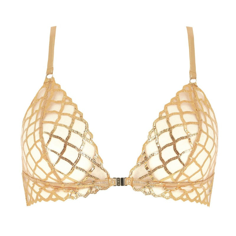Sutiã Triângulo com abertura frontal Carter Gold