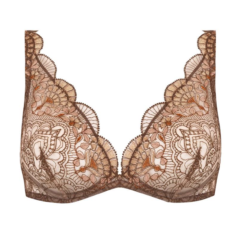 Sutiã Triângulo Vidro Veneziano Mocha Mousse