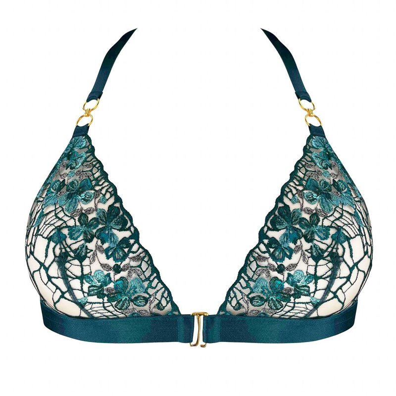 Sutiã Triângulo com abertura frontal Améla Teal