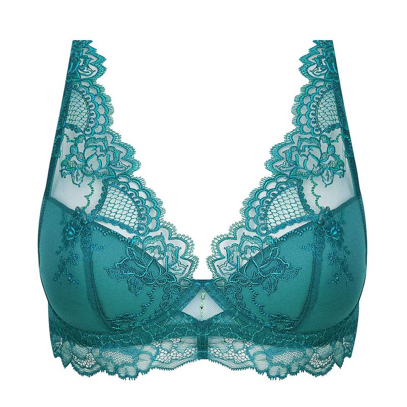Sutiã Triangular acolchoado Sublime en Dentelle Vert Princesse