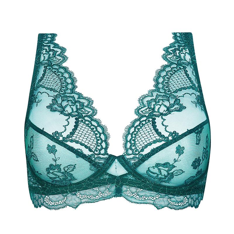 Sutiã Triangular Sublime en Dentelle Vert Princesse