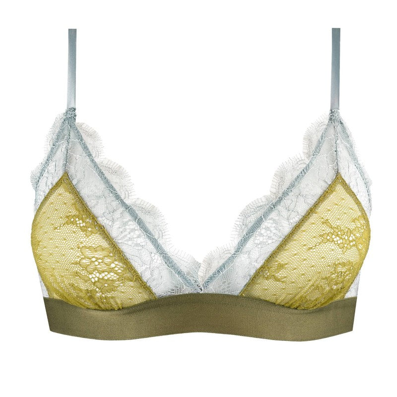 Sutiã Triângulo de Renda Love Lace Terra Green