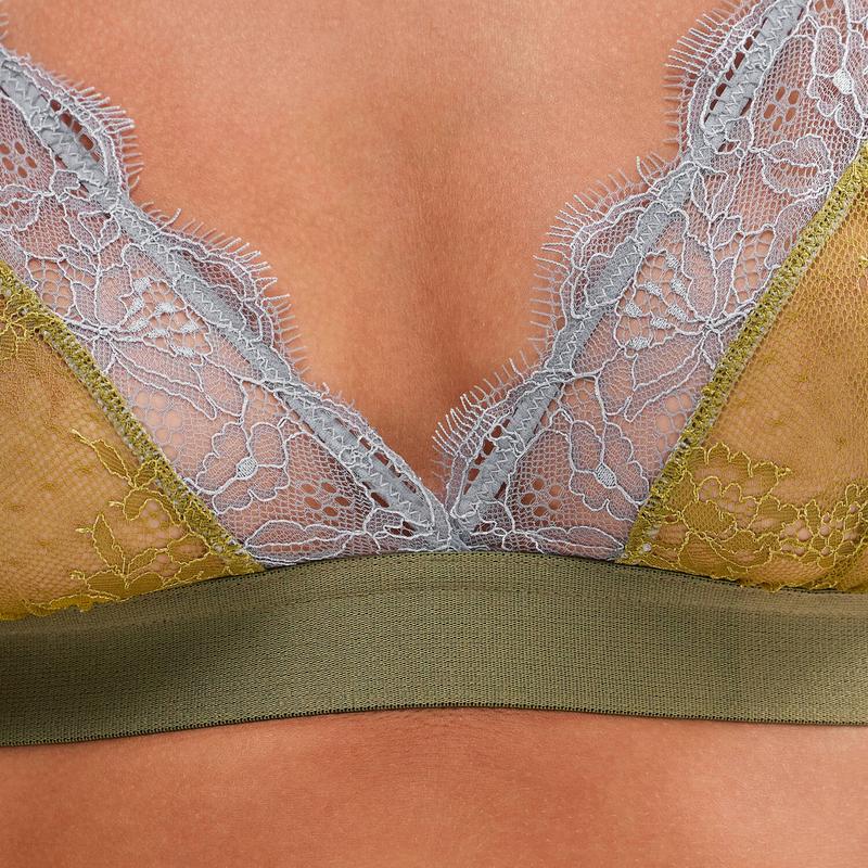 Sutiã Triângulo de Renda Love Lace Terra Green