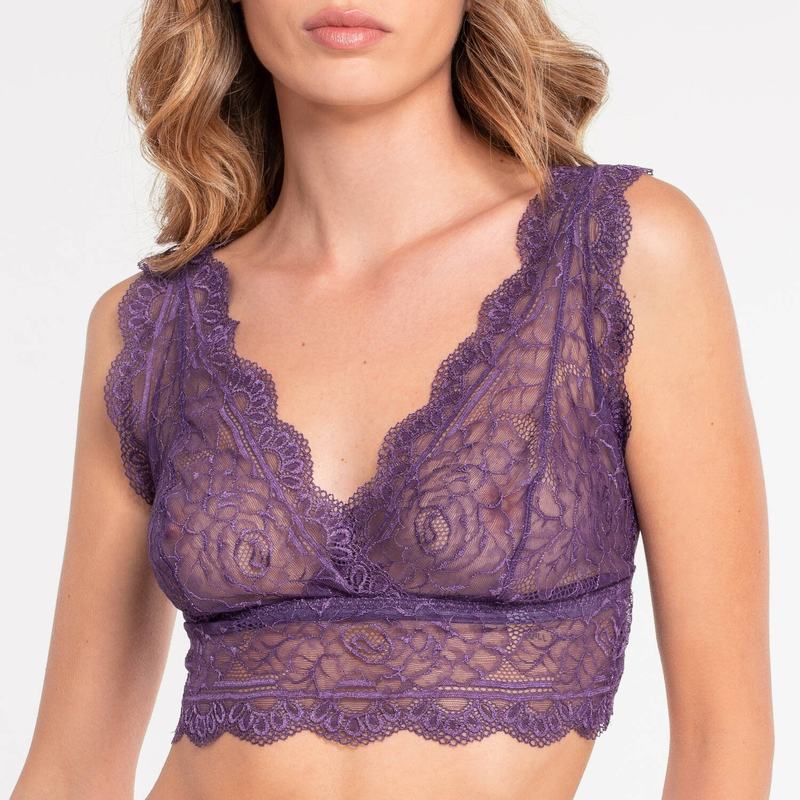 Sutiã Triangular bustier de Renda Balza Leavers
