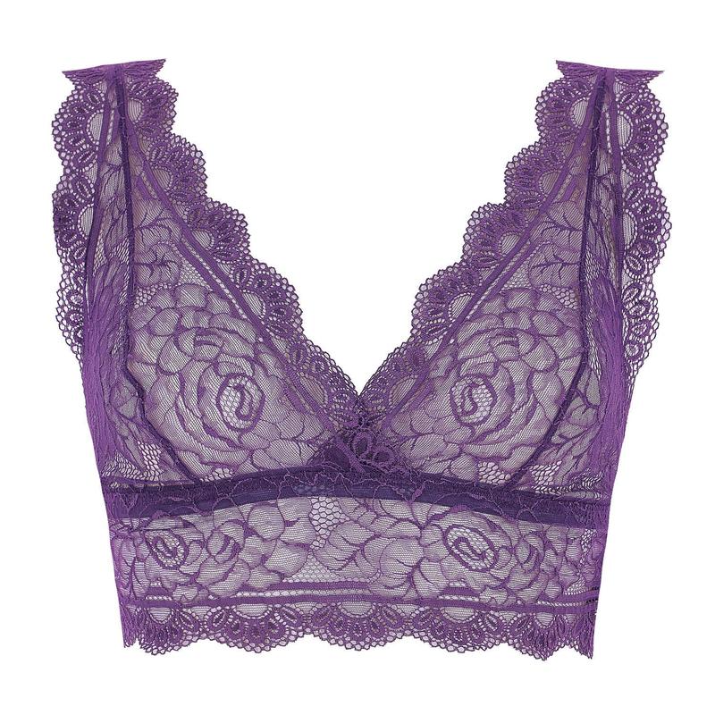 Sutiã Triangular bustier de Renda Balza Leavers