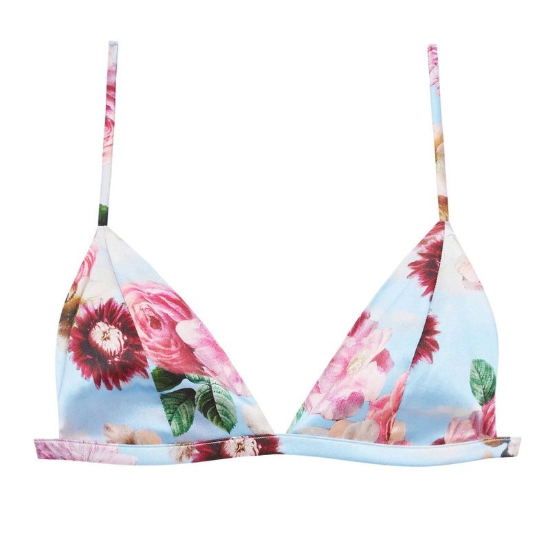 Sutiã Triângulo de Seda Luxe Dreamy Floral Print
