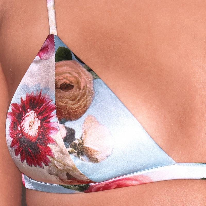 Sutiã Triângulo de Seda Luxe Dreamy Floral Print