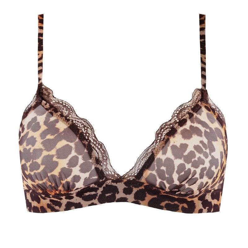 Sutiã Triangular Filippa Wild e Leopardo macio
