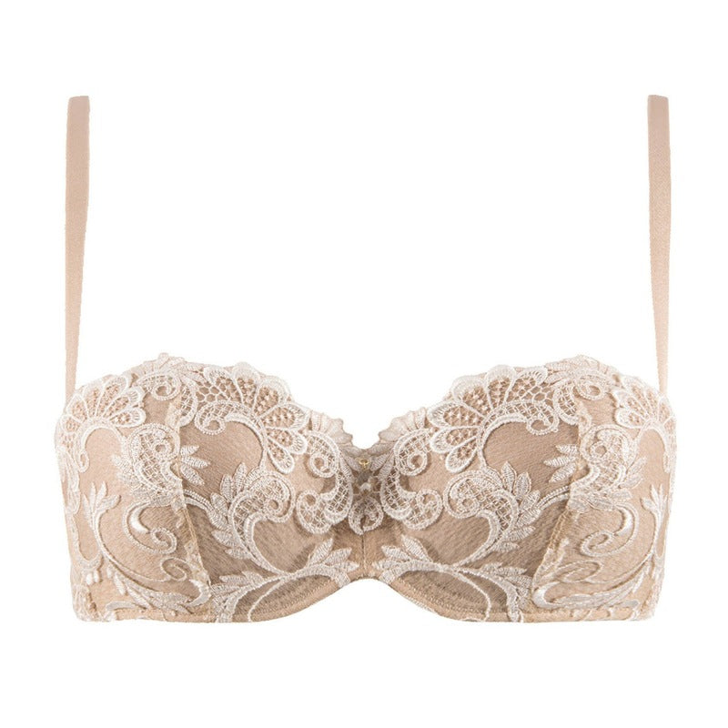 Sutiã cai-cai almofadado Dressing Floral Ambre Nacre