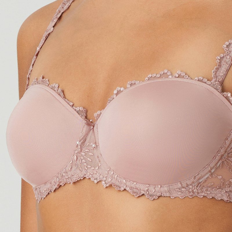 Sutiã bandeau Jane Bois de Rose