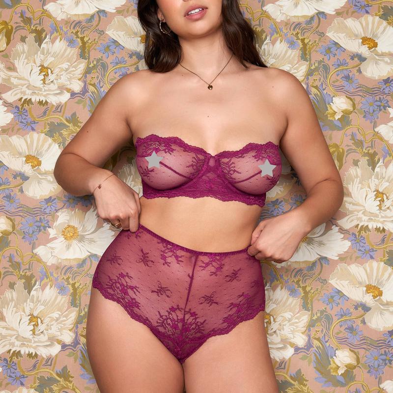 Sutiã Bandeau de Renda Odette