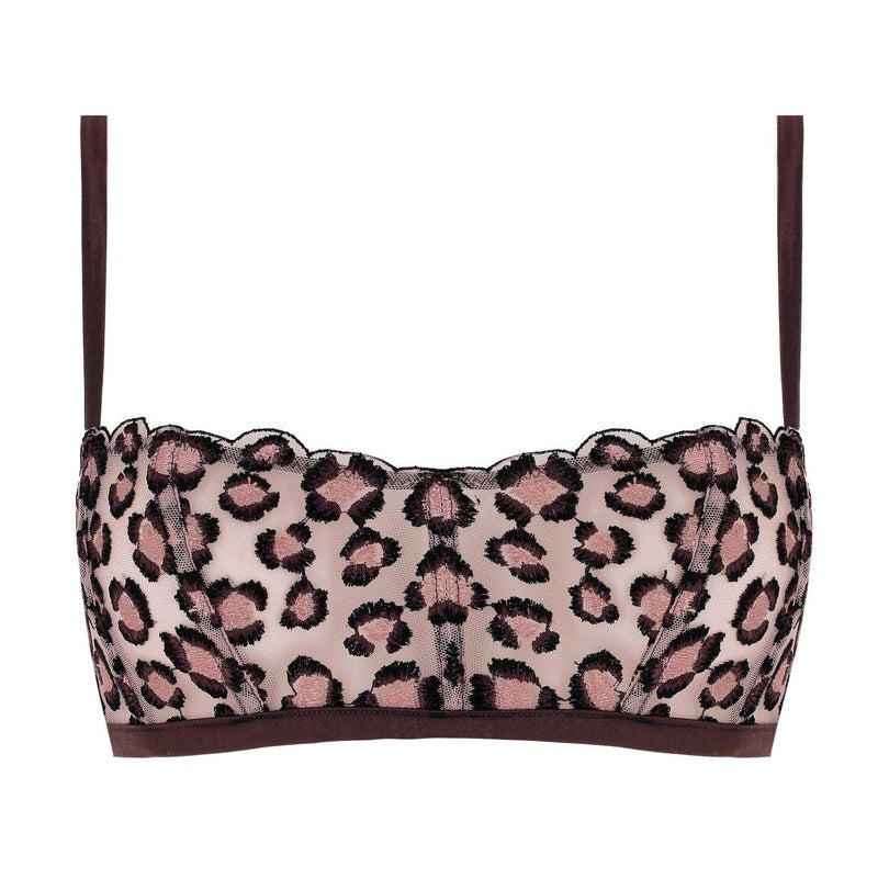 Sutiã bandeau Leopard Chocolate