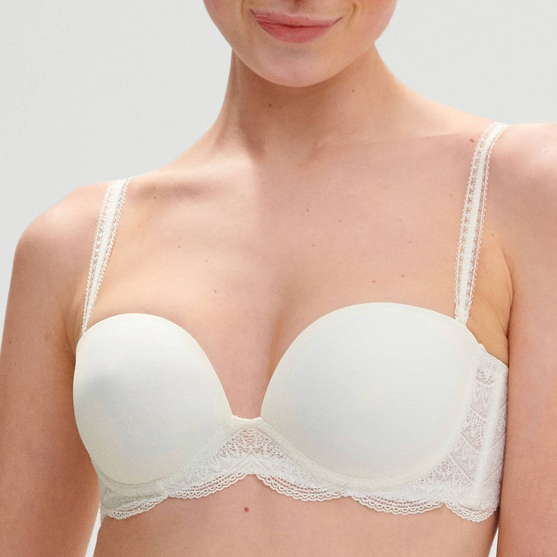 Sutiã bandeau com bojo Karma Nude