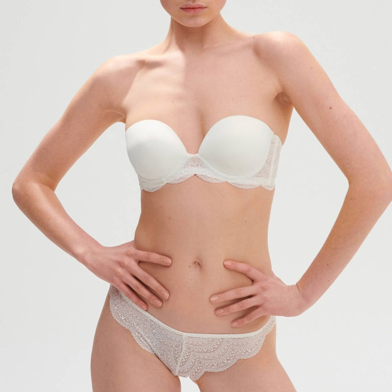 Sutiã bandeau com bojo Karma Nude