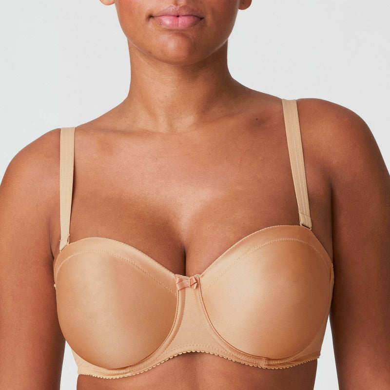 Sutiã Bandeau Invisível Cetim Cognac